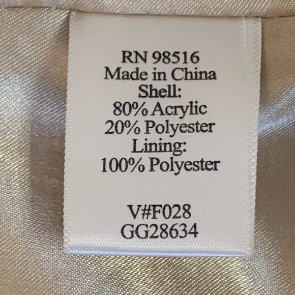 Women’s Coldwater Creek 2X Polyester Lined Faux Blonde Fur Vest With Pockets - Picture 5 of 8